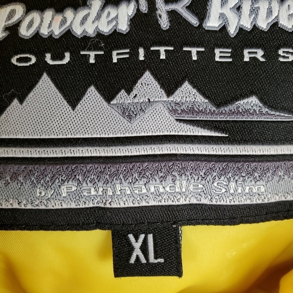 Panhandle Slim Goose Down Puffy Vest Yellow XL Winter Outdoor - Picture 4 of 14